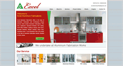 Desktop Screenshot of excelaluminiumfabs.com